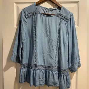 Dex denim looking blouse